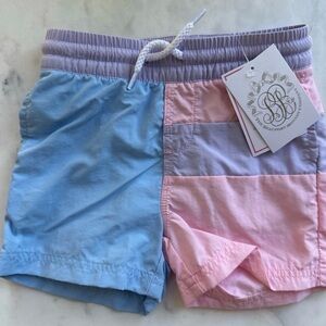 The Beaufort Bonnet Company Pastel Colorblock Swim Trunks